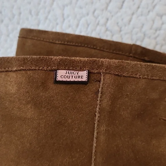 Juicy Couture genuine leather embroidered logo sherpa lined rubber sole t… - Picture 2 of 13